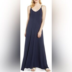 NEW Navy maxi tank dress‎ SZ S women’s t shirt beach cruise Resortwear vacation